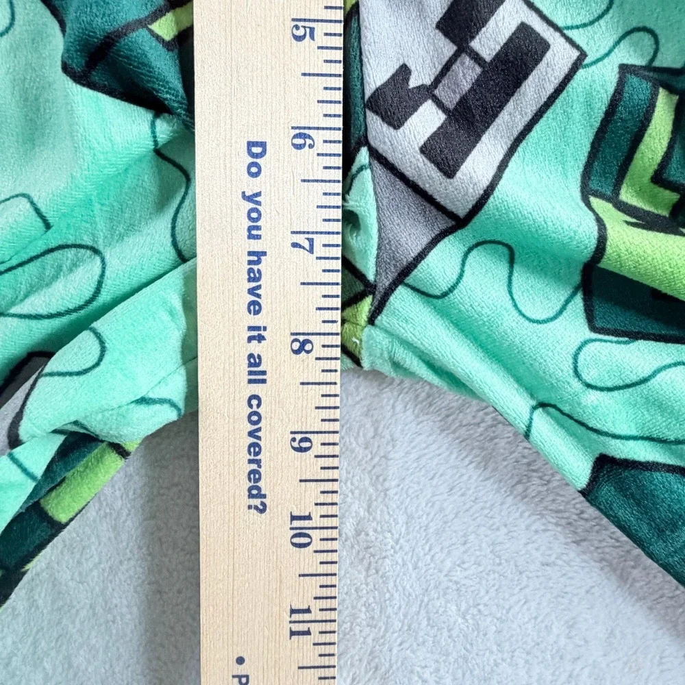 Minecraft Boys Long Sleeve Top‎ and Pants Pajama Set Green Size XS 4/5 NWT